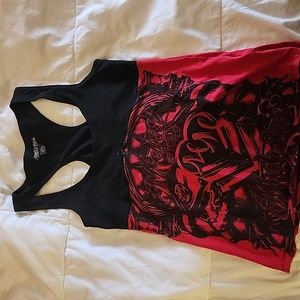 Metal Mulisha Racer back Tank Black/Red